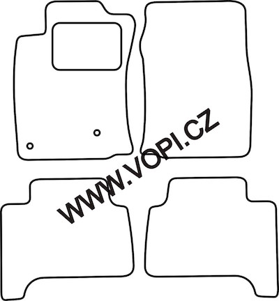 Autokoberce Toyota Landcruiser 5 míst 2003 - 2007 Colorfit Fun (4749)